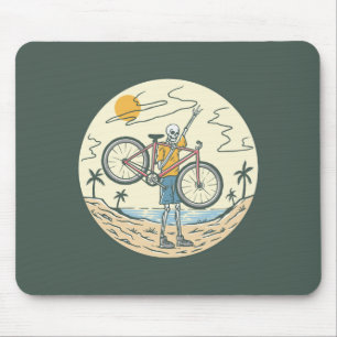 Mousepad Skeleton Summer Bike