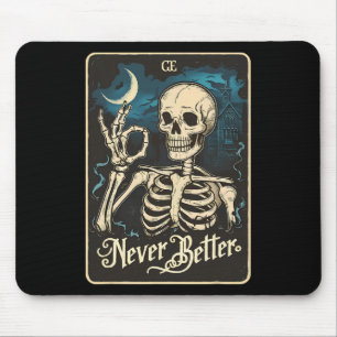 Mousepad Skeleton Tarot Card Nunca Melhor Skertar Halloween