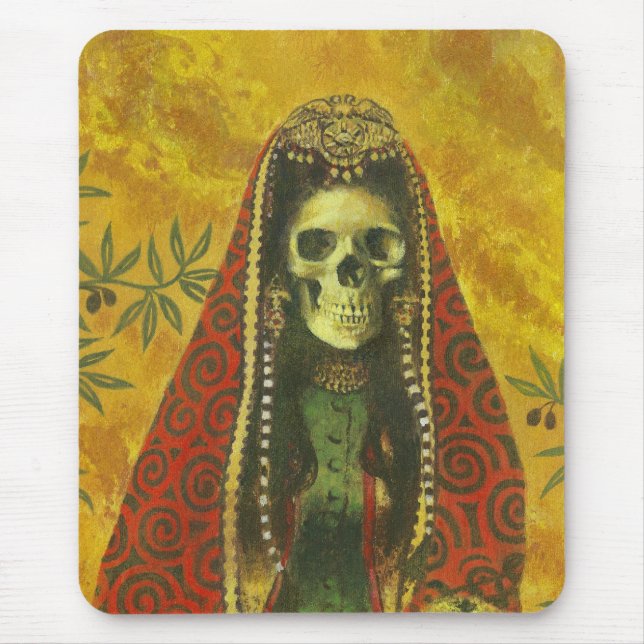 Mousepad Skeleton Witch Design (Frente)
