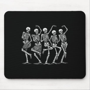 Mousepad Skeletons Bonitos Dançando Halloween Costume Women