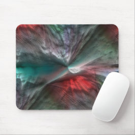 Mousepad Skerry digital na horta verde-prateada para vermel