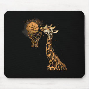 Mousepad Sketll Giraffe Slam Dunk Sketll Player Animal Art
