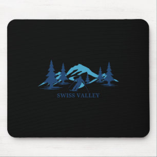 Mousepad Ski Resort do Vale Suíço Michigan Skiier