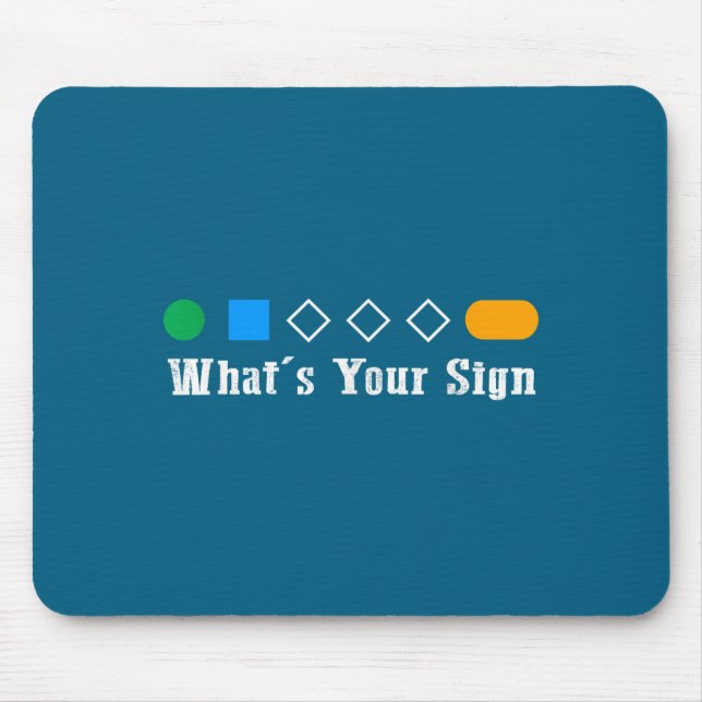 Mousepad Ski What Is Your Sign Funny Skier Men Snowboard Sk (Frente)