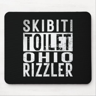 Mousepad Skibiti Toilet Ohio Rizzler Gen Alpha Slang Influe