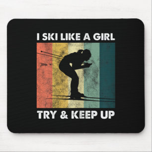 Mousepad Skier Ski Retro Esporcionista Experimente Esporte