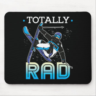 Mousepad Skiing Outfit Nordic Skier Ski Totally Rad