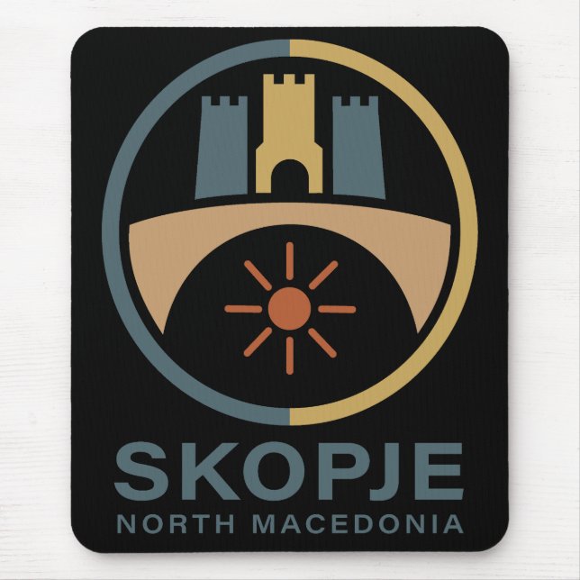 Mousepad Skopje North Macedonia Europe (Frente)