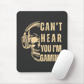Mousepad Skull Gamer Art – Can’t Hear You