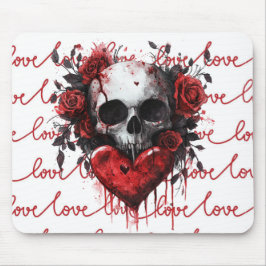 Mousepad Skull & Heart “Love”