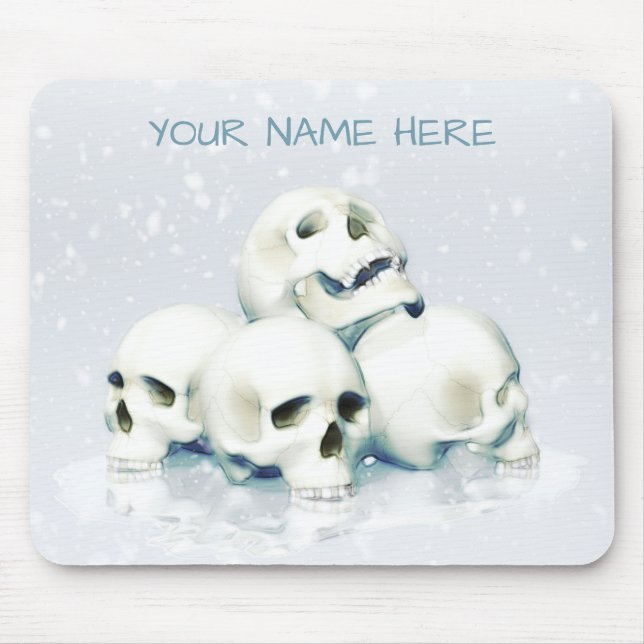 Mousepad Skulls in the snow. Personalized (Frente)