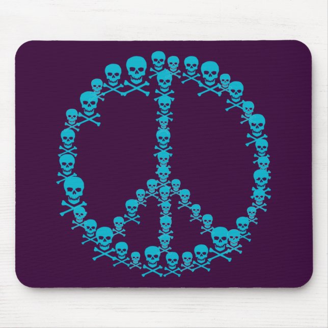 Mousepad Skully Peace Sign (Frente)