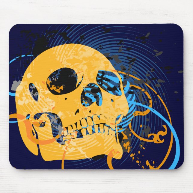 Mousepad Skullz, com bolhas. (Frente)