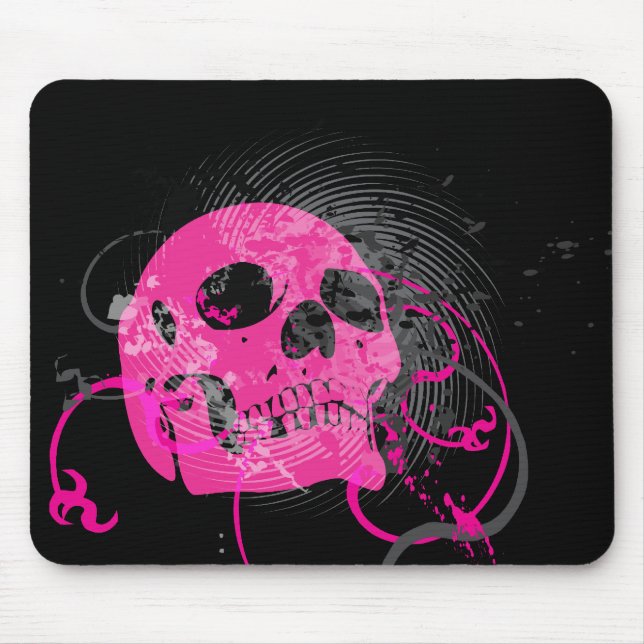 Mousepad Skullz. setas torcidas. (Frente)