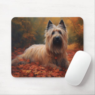 Mousepad Skye Terrier no outono deixa cair inspiração