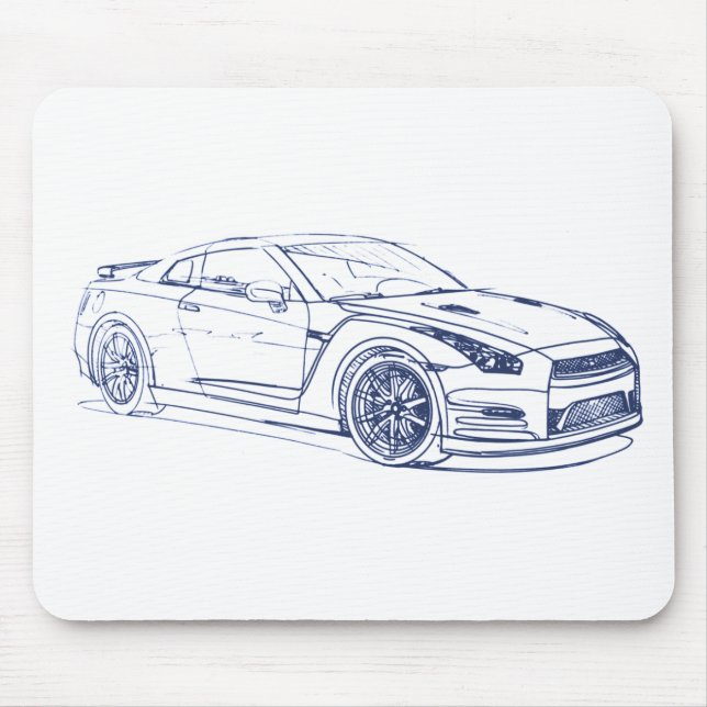 Mousepad Skyline 2013 R35 GTR do Nis (Frente)