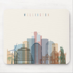 Mousepad Skyline da cidade de Wellington, Nova Zelândia