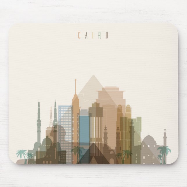 Mousepad Skyline da cidade do Cairo, Egipto | (Frente)