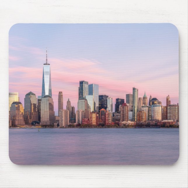 Mousepad Skyline da Noite de Nova York (Frente)