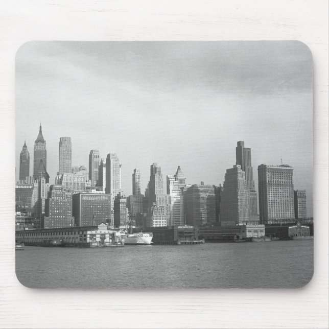 Mousepad Skyline da Nova Iorque dos Estados de Nova Iorque (Frente)
