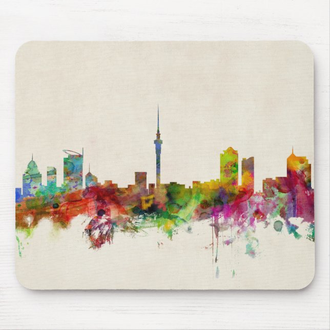 Mousepad Skyline de Auckland Nova Zelândia (Frente)