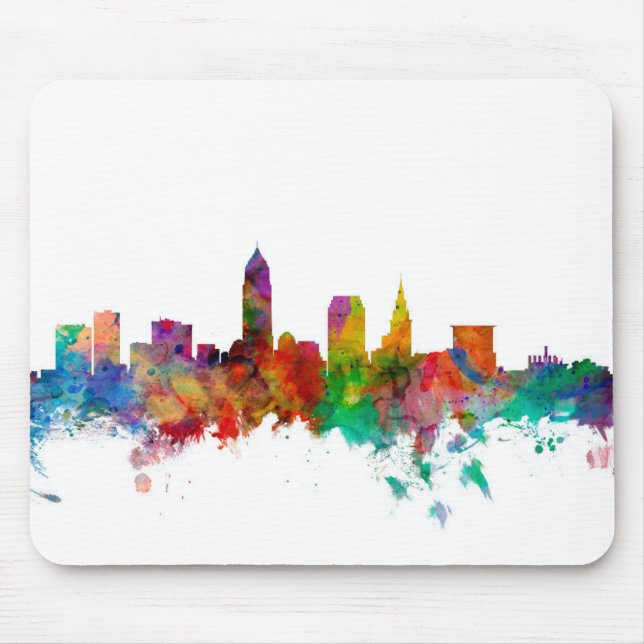 Mousepad Skyline de Cleveland Ohio (Frente)