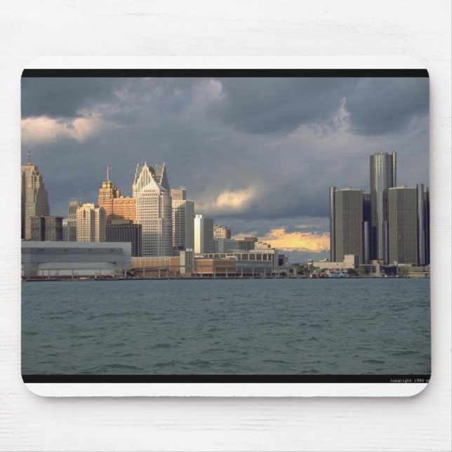 Mousepad Skyline de Detroit (Frente)