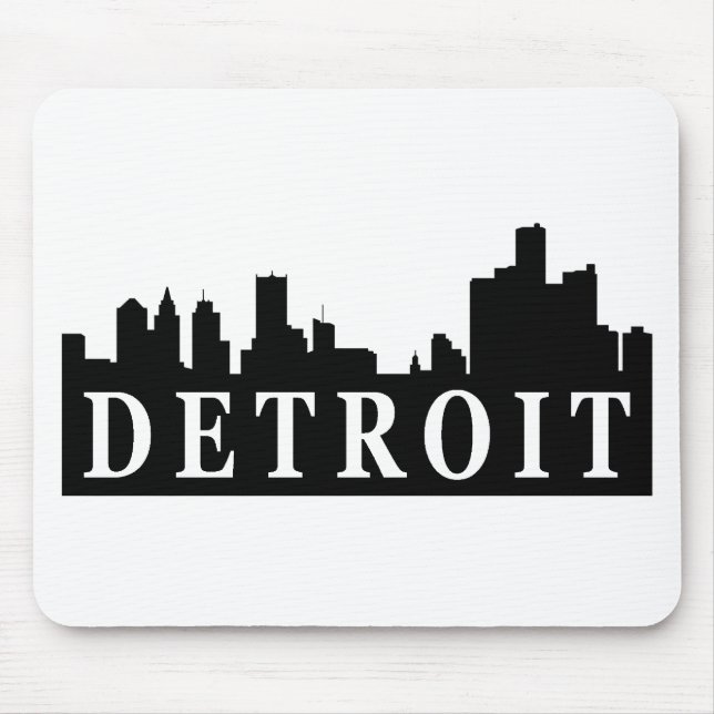 Mousepad Skyline de Detroit (Frente)