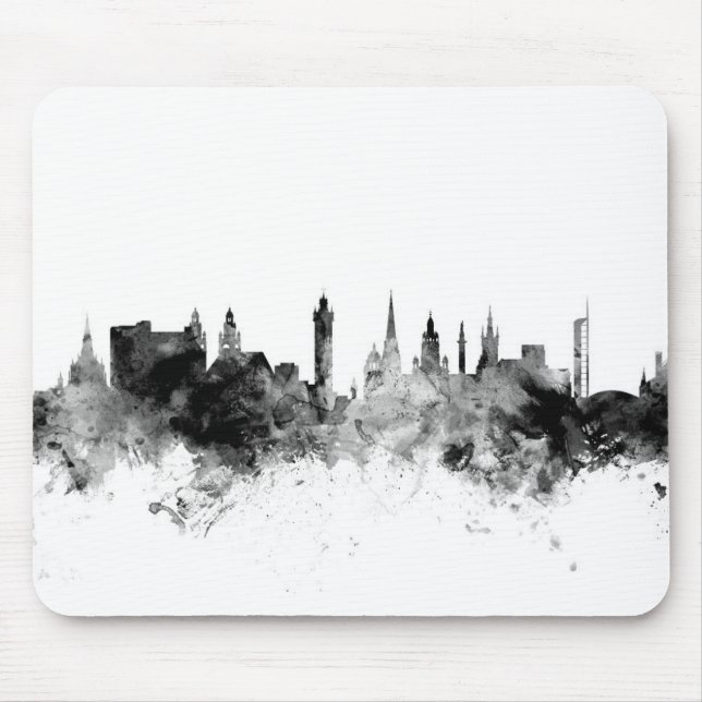 Mousepad Skyline de Glasgow Scotland (Frente)