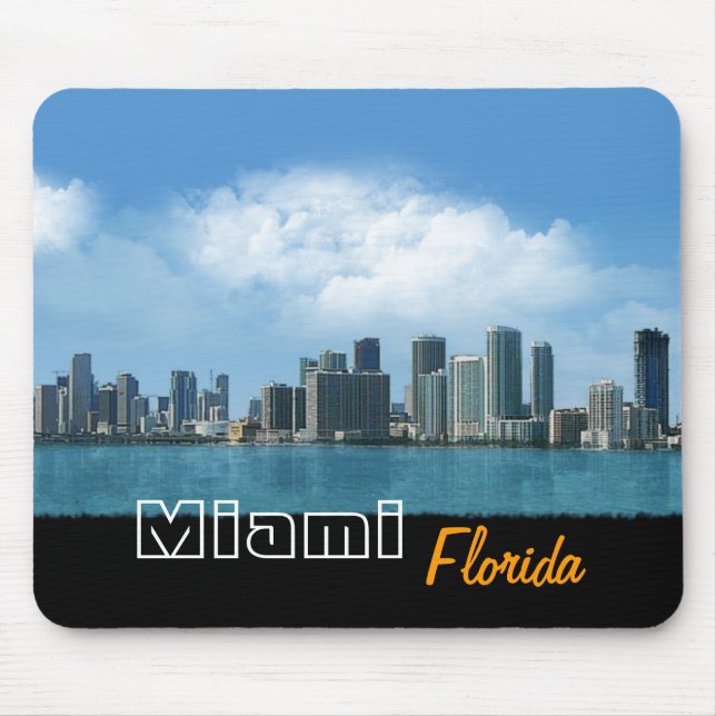 Mousepad Skyline de Miami (Frente)