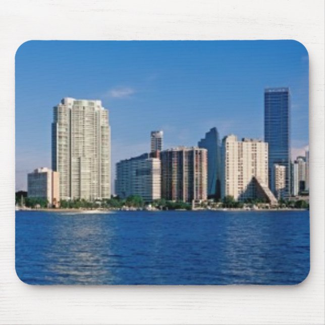 Mousepad Skyline de Miami, Florida (Frente)
