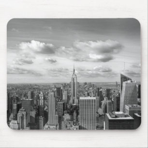 Mousepad Skyline de New York em preto e branco