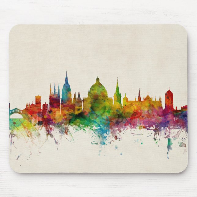 Mousepad Skyline de Oxford Inglaterra (Frente)