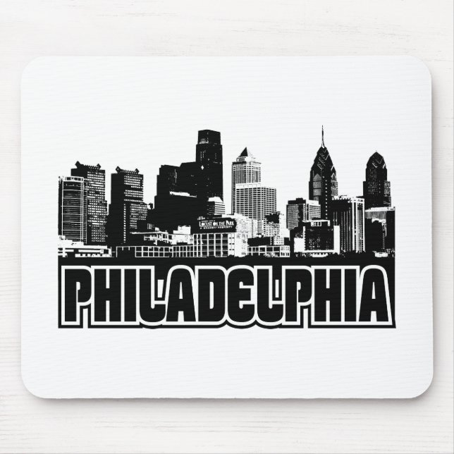 Mousepad Skyline de Philadelphfia (Frente)
