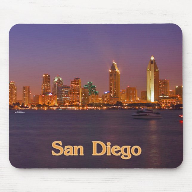 Mousepad Skyline de San Diego (Frente)