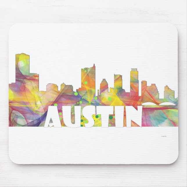 MOUSEPAD SKYLINE MCLR2 DE AUSTIN TEXAS (Frente)