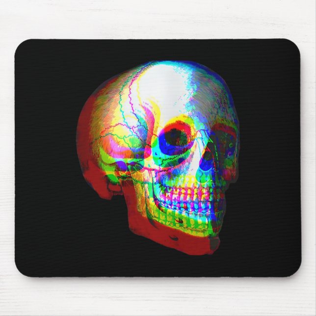 Mousepad Skype Trippy Vaporwave Halloween Techno Rave Edm M (Frente)