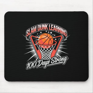 Mousepad Slam Dunk Learning 100 Dias Fortes Sketll Escola D