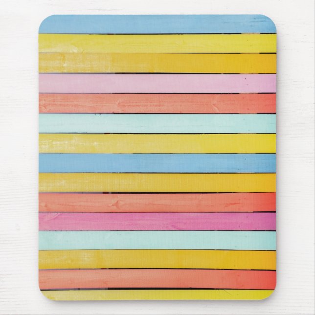 Mousepad Slats de cerca de madeira (Frente)