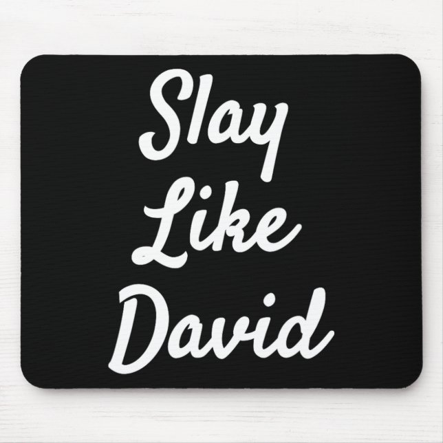 Mousepad Slay Como David Christianity Bíblia Gift (Frente)