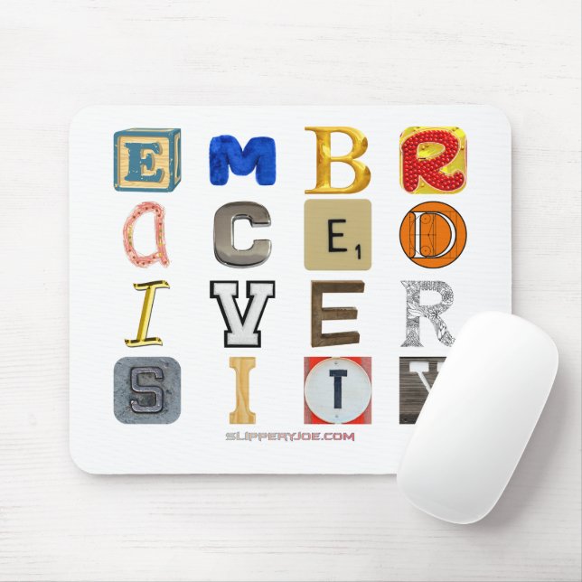 Mousepad SlipperyJoe abraçar a diversidade metáfora LGBTQIA (Com mouse)