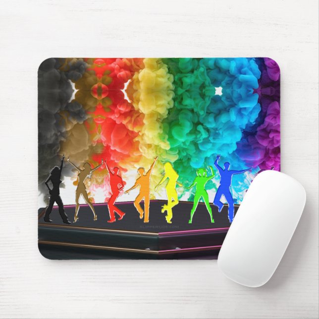 Mousepad SlipperyJoe's Dancing Pride Shadows gay presentes  (Com mouse)