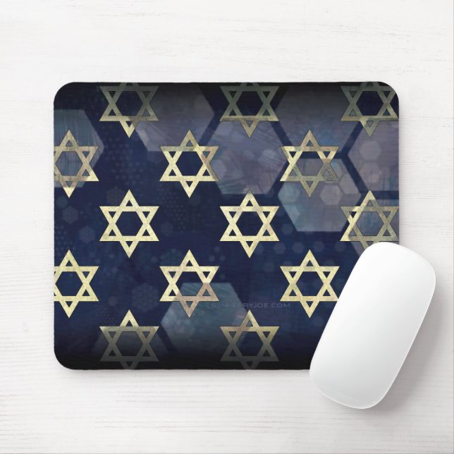 Mousepad SlipperyJoe's Happy Hanukkah, estrela múltipla do  (Com mouse)