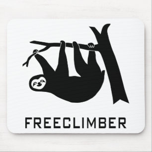 Mousepad sloth faultier animal pútrido climber freeclimber
