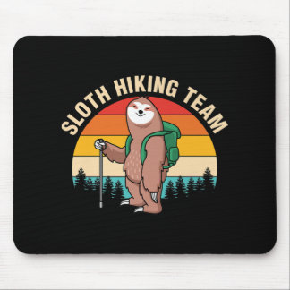 Mousepad Sloth Hiking Team Sloth Adventure Hiking