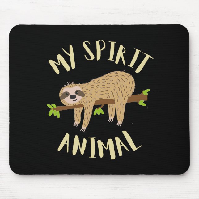 Mousepad sloth my spirit animal (Frente)