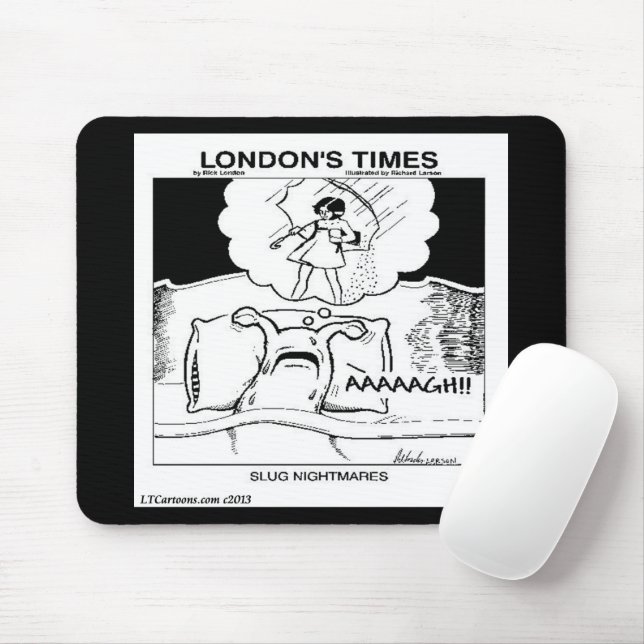 Mousepad Slug Nightmares Clássico LTCartoons Comic (Com mouse)