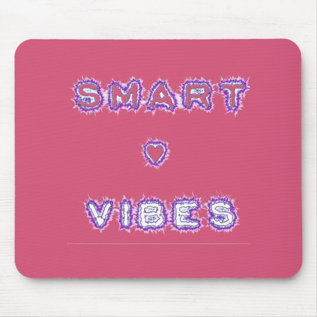 Mousepad Smart Vibes Cote Texto Design (Frente)