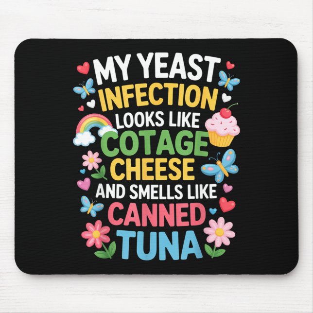 Mousepad Smells Like Canned Tuna Inappropriate Humor Saying (Frente)