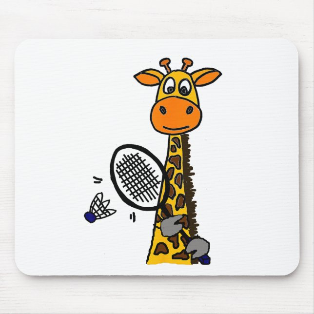 Mousepad Smilemoreteesa Funny Giraffe Jogando Carro De Badm (Frente)